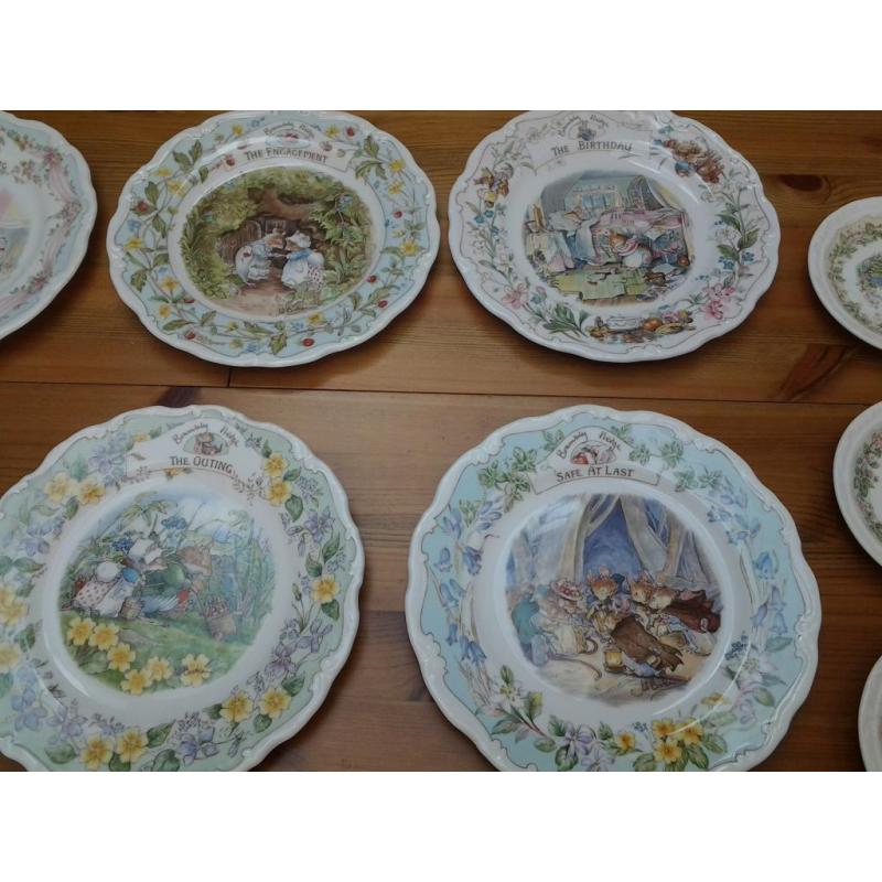 royal doulton brambly hedge plate collection.