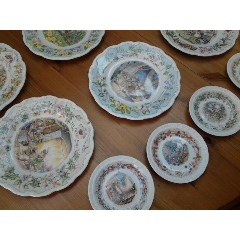 royal doulton brambly hedge plate collection.