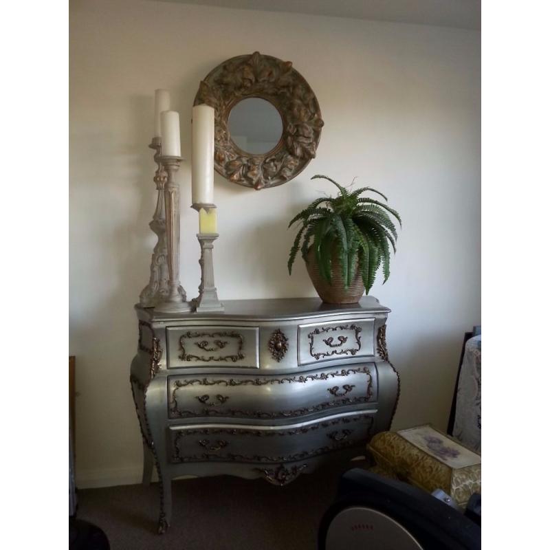 vintage french bombe chest