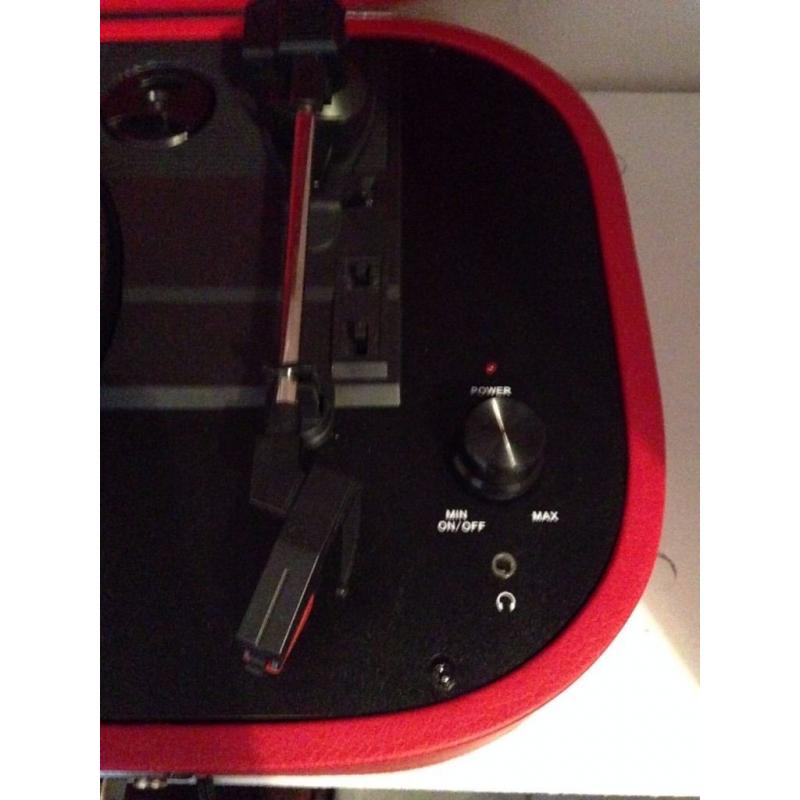 Still Available: Red Vintage Style Record Player