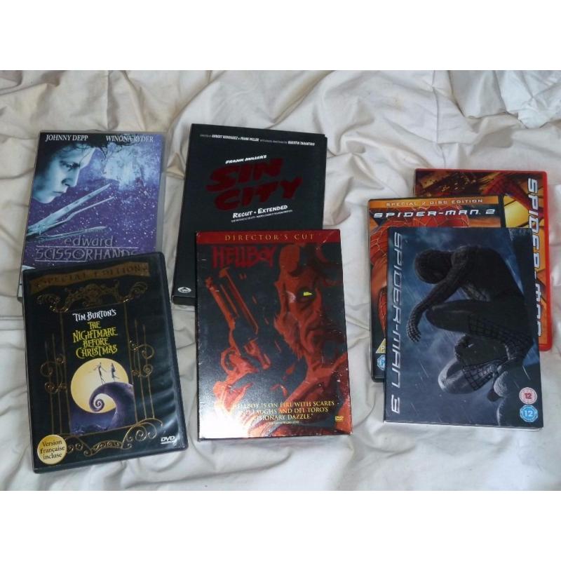9 TV SERIES / 29 MOVIES - DVD's (all original / exc. condition) classic / cult / comic book