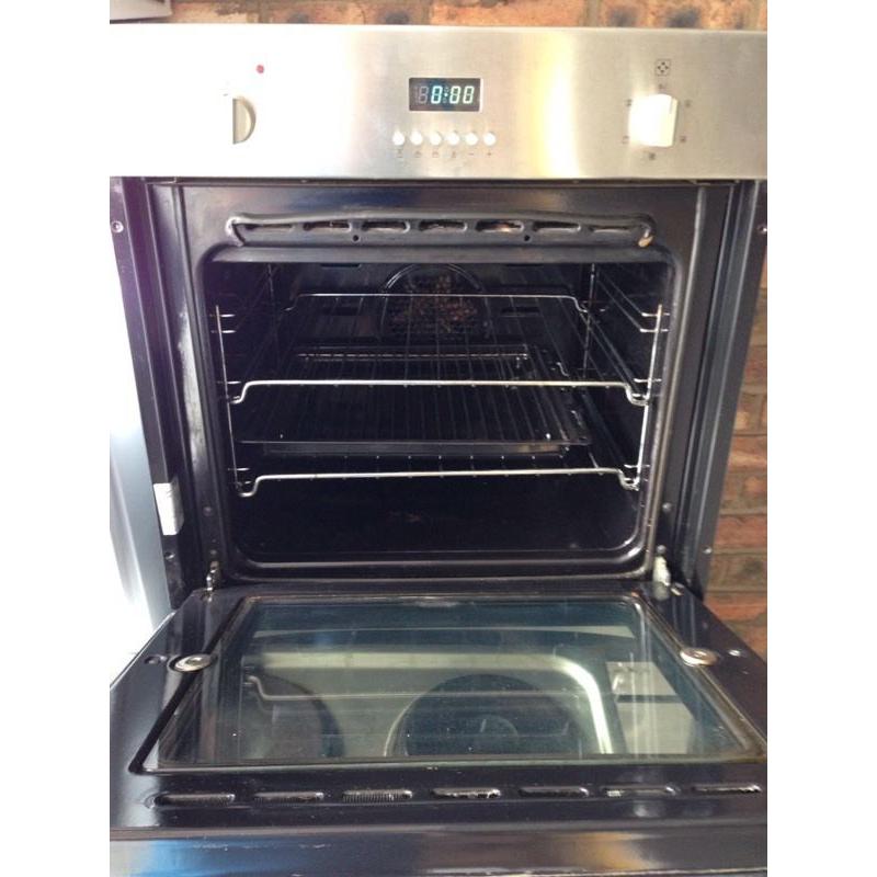 Integrated fan Oven.Stainless steel.