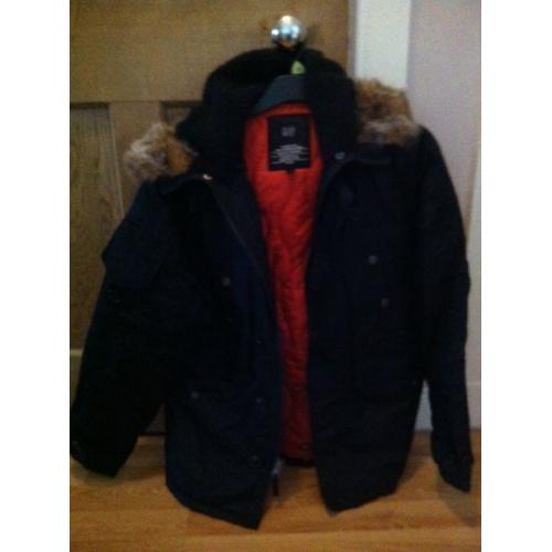 GAP JACKET ...with fur trim round the hood