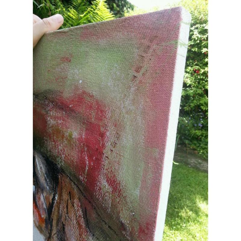 Large original acrylic painting - FOUR