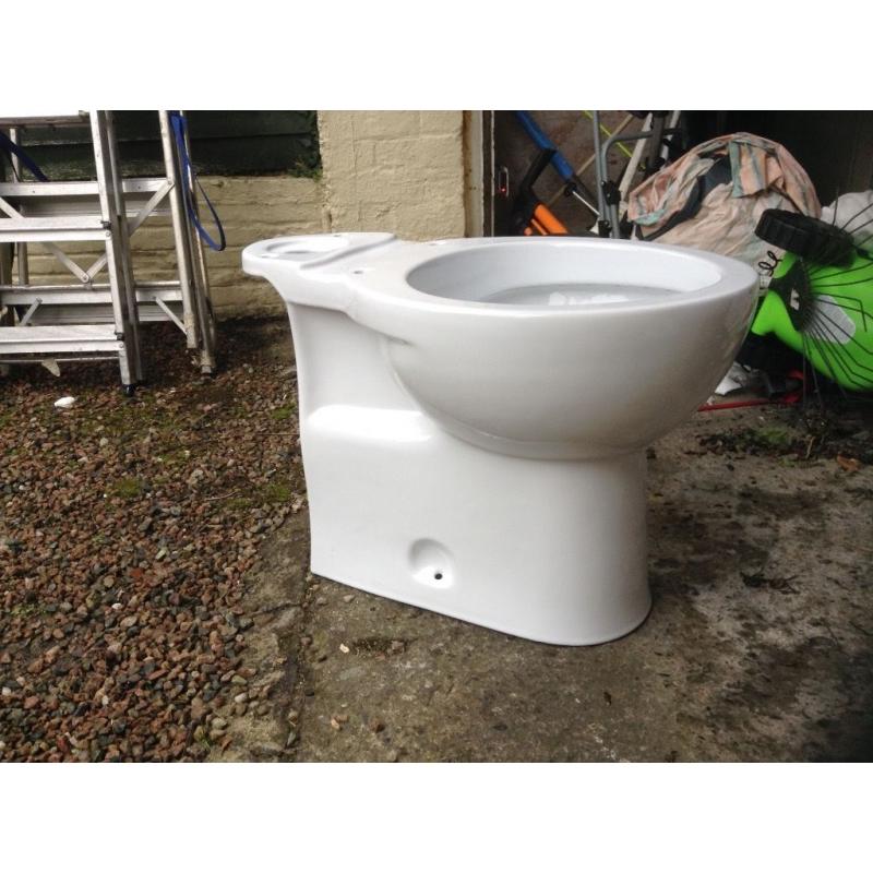 Brand new white ceramic wc. Pan and cistern still in original packaging