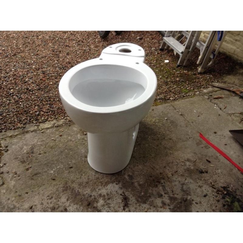 Brand new white ceramic wc. Pan and cistern still in original packaging