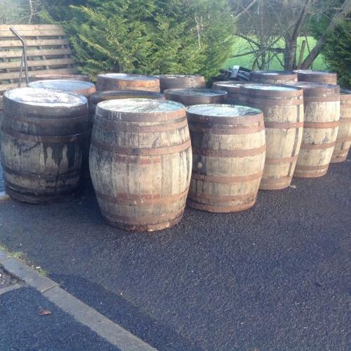 Solid oak barrels