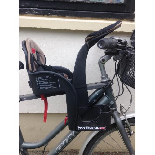 Weeride Duluxe baby bike seat wee ride infant bicycle front chair