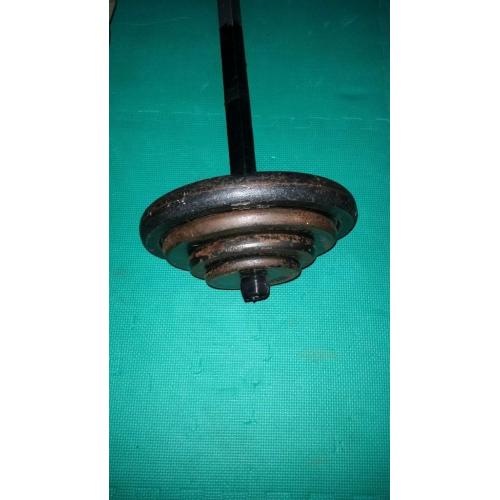 37kg standard weights and bar