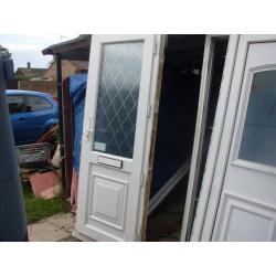 2 upvc doors to clear and 9 frames all with 1 glass bargain clearout