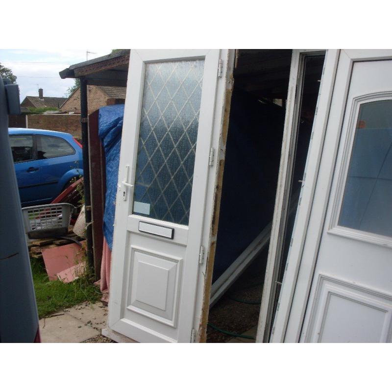 2 upvc doors to clear and 9 frames all with 1 glass bargain clearout