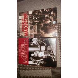 5 books for sale on serial killers ,murderers, and 2 on old images of manchester.