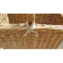 Vintage in original condition, no breaks, heavy ,strong willow butchers basket
