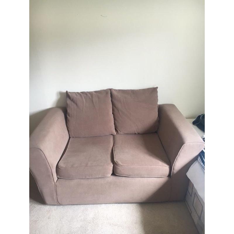 3 & 2 seater light beige sofa