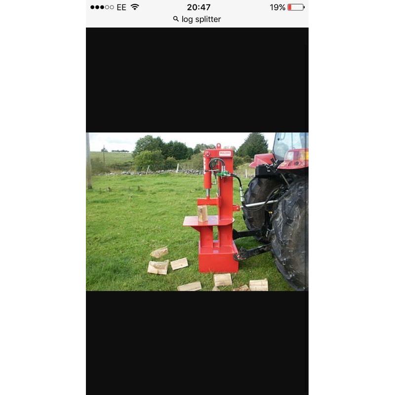 Log splitter required