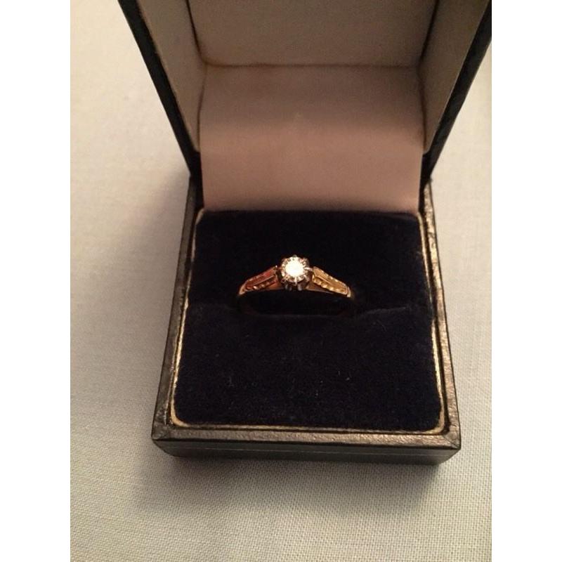 18 Carat Gold Diamond Solitaire