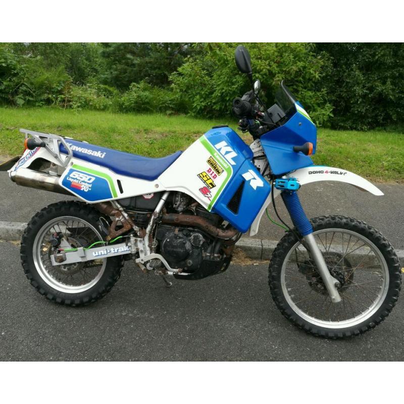 Kawasaki KLR 650 enduro trail commuter bike