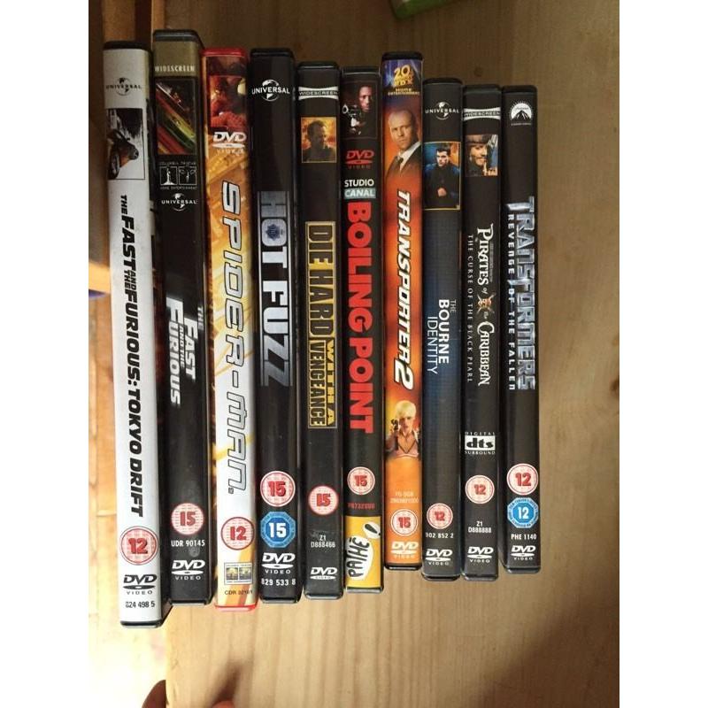 DVD FAST FURIOUS HOT FUZZ BOURNE IDENTITY PIRATES