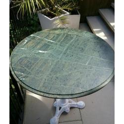 Marble top bistro table