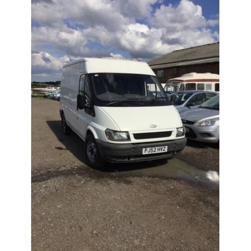 52 reg ford transit medium wheelbase hightop one owner full service history in vgc drives superb
