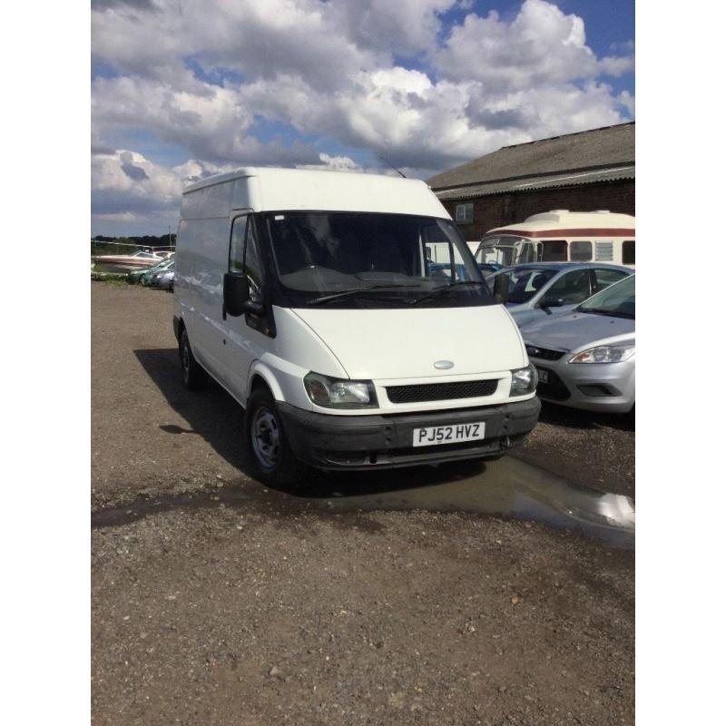 52 reg ford transit medium wheelbase hightop one owner full service history in vgc drives superb