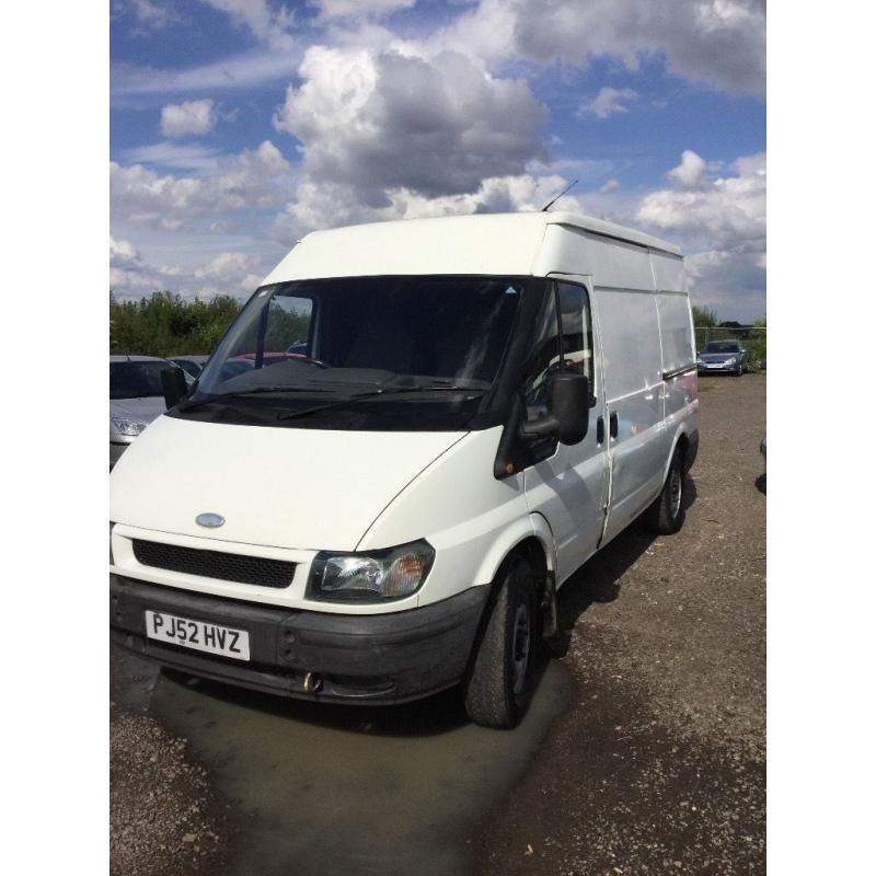 52 reg ford transit medium wheelbase hightop one owner full service history in vgc drives superb