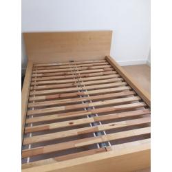 IKEA Malm double bed frame.