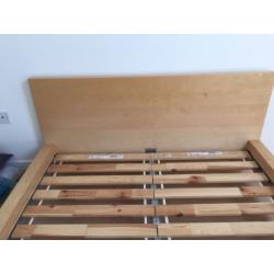 IKEA Malm double bed frame.