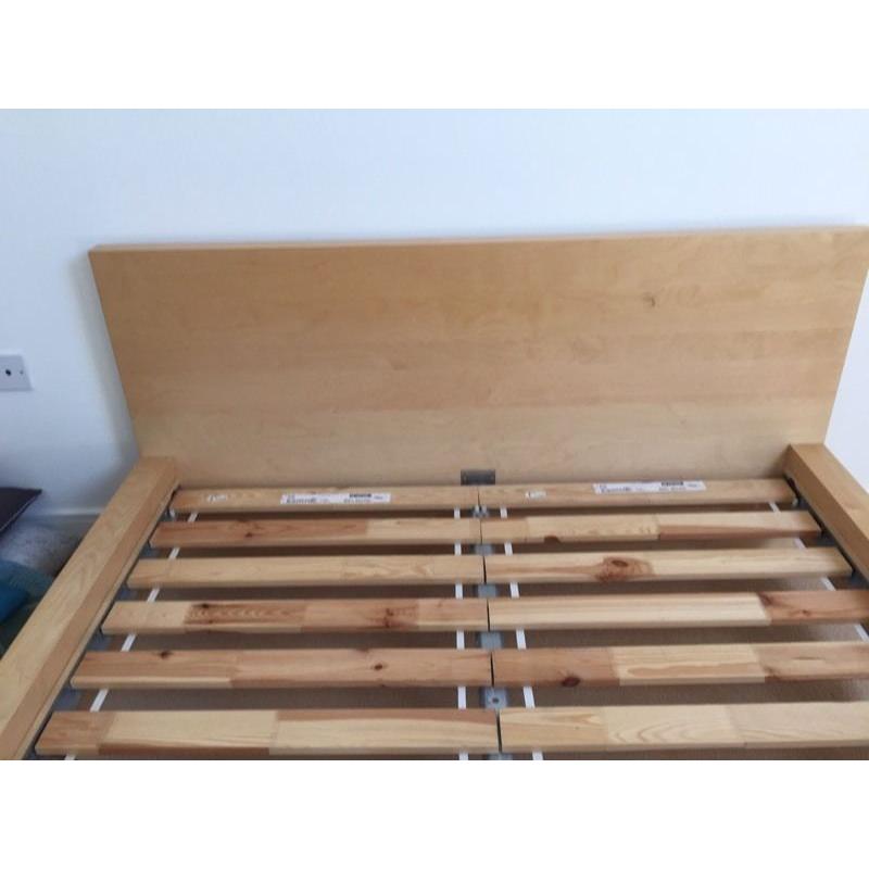 IKEA Malm double bed frame.
