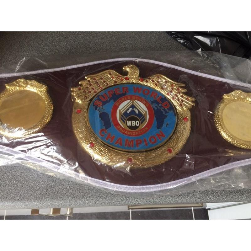WBO Super Champion title boxing belt