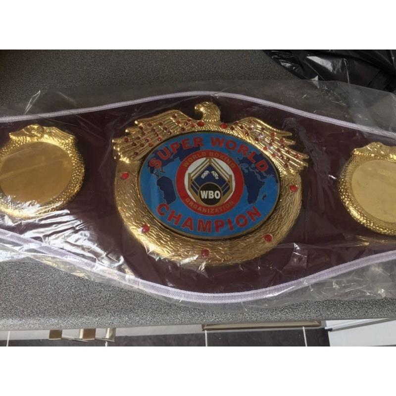 WBO Super Champion title boxing belt
