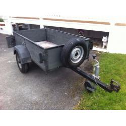 TRAILER, 5FT x3.5FT. Drop Tail Door. Detachable. Spare Wheel. Can deliver locally. Email me