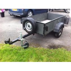 TRAILER, 5FT x3.5FT. Drop Tail Door. Detachable. Spare Wheel. Can deliver locally. Email me