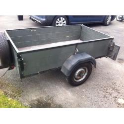 TRAILER, 5FT x3.5FT. Drop Tail Door. Detachable. Spare Wheel. Can deliver locally. Email me