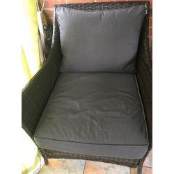 Rattan Garden Patio Furniture set outdoor sofa table Grey Brown