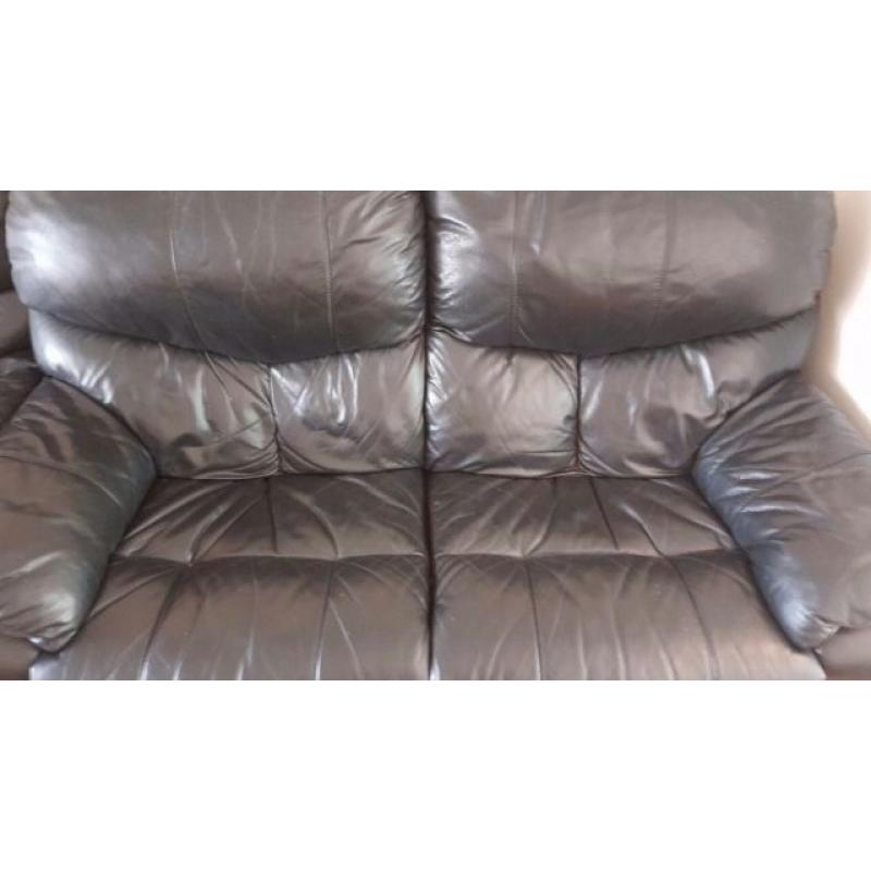 Dfs leather black sofa recliners 2+1+1.BARGAIN