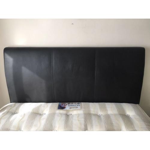 King size faux leather head board