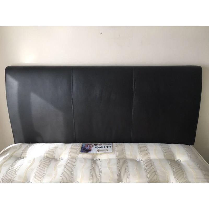 King size faux leather head board