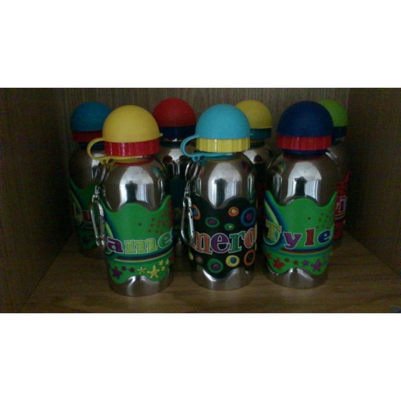 Named Stainless Steel Drinks Bottles, Fab for Back to School!