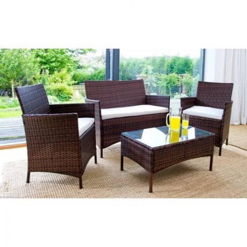 Rattan Style Effect Sofa Garden Set Brand New In Box