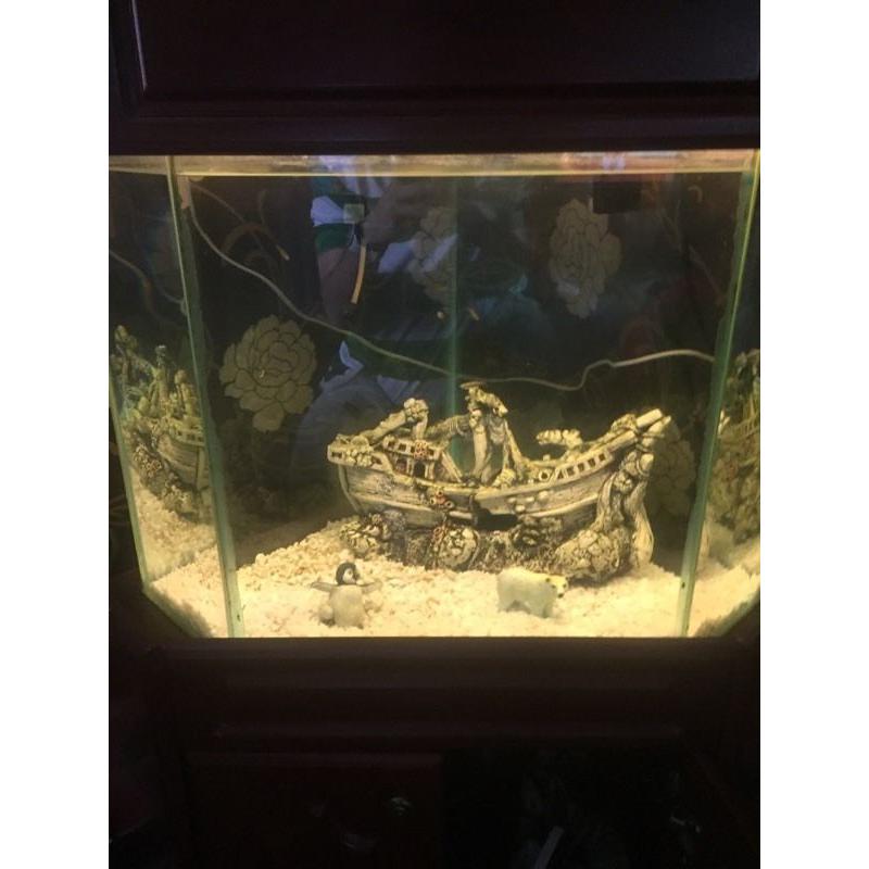 Corner fish tank for sale -120 litre