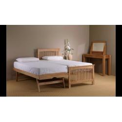 Hardwood Single Bed with additonal Trundle (GONE pending collection)