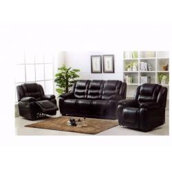 Brand New Suite 311, sofa with 2 single chair recliners, in Black or Brown, limited stock