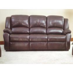Brand New Suite 311, sofa with 2 single chair recliners, in Black or Brown, limited stock