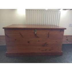 Solid pine chest