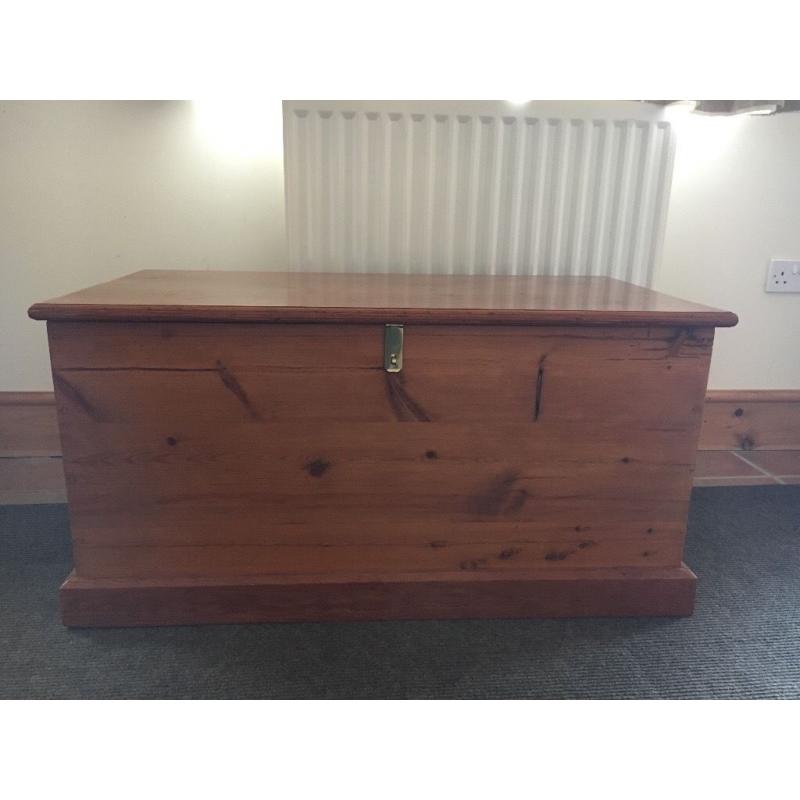 Solid pine chest