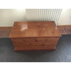 Solid pine chest