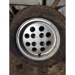 FIESTA XR2 MK11 PEPPERPOT ALLOY AND TYRE