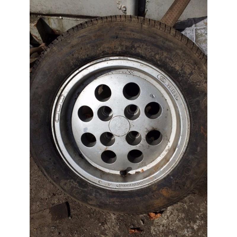 FIESTA XR2 MK11 PEPPERPOT ALLOY AND TYRE