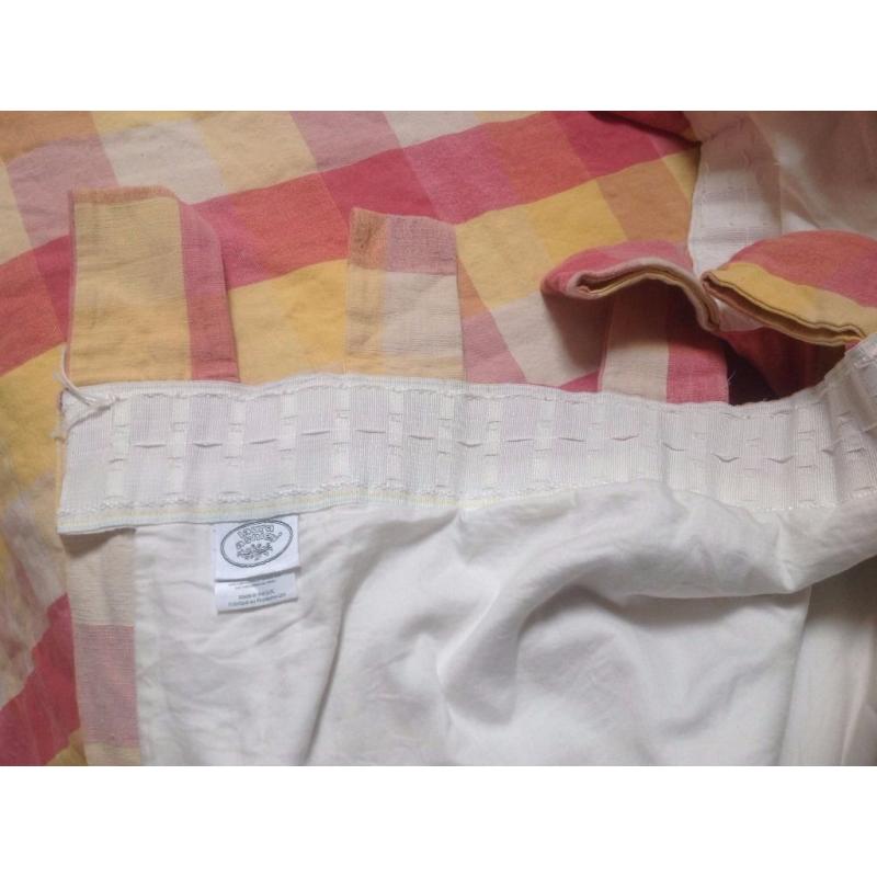 Laura Ashley lined curtain 96" wide by 82" length approx. Needs re-hemmed but reflected in price....
